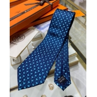 Buy Sophisticated Hermes Tie 7 Infini Silk Tie H92119 Blue 2023 