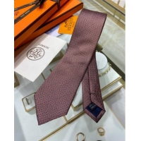 Buy Modern Hermes Tie 7 H au Maillon Silk Tie H92123 Orange 2023 