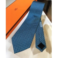 High Quality Hermes Silk Tie H92125 Blue 2023