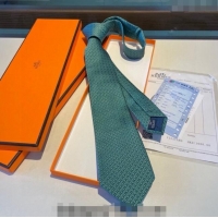 Best Grade Hermes Silk Tie 030401 Green 2024 