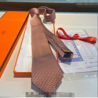 Cheap Classic Hermes H Silk Tie 040802 Orange 2024