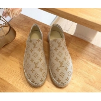 Cheap Price Louis Vuitton Espadrilles Flat i Monogram Denim Beige 703106