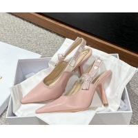 Cheap Price Dior J'Adior Slingback Pumps/Ballet Flats in Light Pink Lambskin 604047