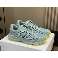 Lower Price Dior B30 Sneakers in Mesh and Technical Fabric with Reflective Side Light Green 604075