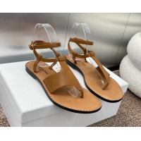 Stylish Dior Dioriviera Dior Sun Thong Sandal in Brown Calfskin 71705