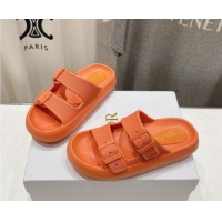 Buy Discount Dior Rubber Slide Sandals D71723 Orange