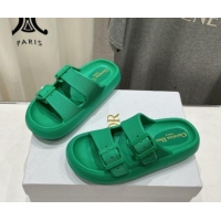 Best Product Dior Rubber Slide Sandals D71725 Green