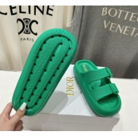 Best Product Dior Rubber Slide Sandals D71725 Green