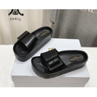 Top Grade Dior Rubber Slide Sandals D71730 Black