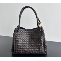 Promotional Bottega Veneta Large Parachute Shoulder Bag in Intrecciato Leather 796571 Fondant Brown 2024