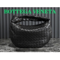 Luxury Discount Bottega Veneta Teen Jodie Hobo Bag 690225 Black/Gold 2024