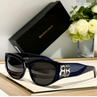 Super Quality Balenciaga Sunglasses BB0324KS Dark Blue 2024