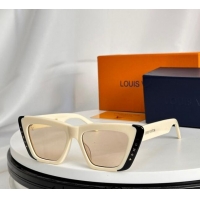 Sophisticated Classic Louis Vuitton Sunglasses Z2424W White/Black 2024