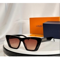 Wholesale Cheap Louis Vuitton Sunglasses Z2424W Black/Orange 2024