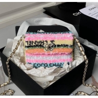 Shop Top Quality Chanel Sequins Mini Flap Bag AS3268 Multicolor 2024