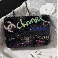 Buy Discount Chanel CoCo Sequins Mini Flap Bag AS1816 Black 2024