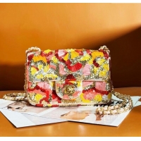 Traditional Specials Chanel Sequins Mini Flap Bag AS1818 Orange 2024