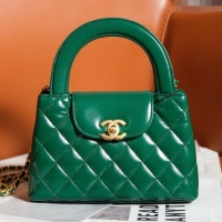 Well Crafted Chanel Mini Shopping Bag in Shiny Calfskin AS4416 Green 2024