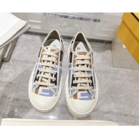 Low Cost Fendi Domino Low-top Sneakers in FF Canvas Multicolor 604170