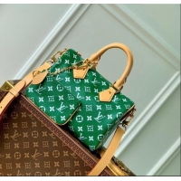 Affordable Price Louis Vuitton Speedy P9 Bandoulière 25 Bag in Soft Calfskin M24423 Dark Green 2024 Runway