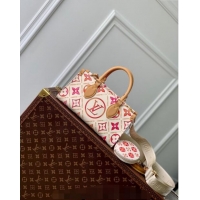 Promotional Louis Vuitton OnTheGo East West Tote bag in Monogram Tiles Canvas M25318 Coral Pink 2024