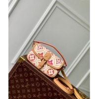 Super Quality Louis Vuitton Nano Diane Mini bag in Monogram Tiles Canvas M83621 Coral Pink 2024