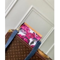 New Design Louis Vuitton Gaston Wearable Wallet Mini bag in Monogram Surfin' Canvas M83466 Pink 2024