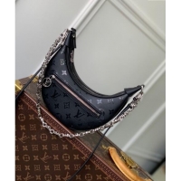 Promotional Louis Vuitton Loop Hobo Bag in Black Monogram Calfskin M11267 2024