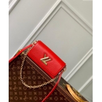 Best Price Louis Vuitton Twist West Pochette Mini Bag in Epi Leather M83593 Red 2024