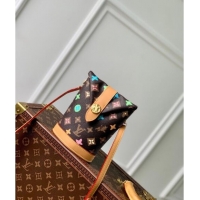 Low Price Louis Vuitton Envelope Pouch Mini Bag in Monogram Craggy Canvas M83344 Chocolate Brown 2024