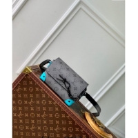 Low Cost Louis Vuitton Steamer Wearable Wallet Mini bag in Monogram Eclipse Reverse Canvas M11496 Turquoise Blue/Grey 20