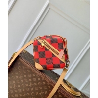 Buy Discount Louis Vuitton Men's Chess Messenger Crossbody bag in Damier Pop Canvas N40561 Red 2024