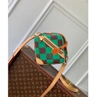 New Style Louis Vuitton Men's Chess Messenger Crossbody bag in Damier Pop Canvas N40563 Green 2024