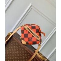 Good Quality Louis Vuitton Men's Chess Messenger Crossbody bag in Damier Pop Canvas N40548 Orange 2024