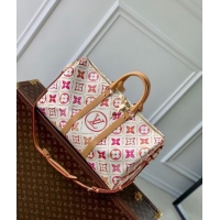 Trendy Design Louis Vuitton Keepall Bandouliere 45 Bag in Monogram Tiles Canvas M11251 Coral Pink 2024