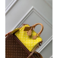 Super Quality Louis Vuitton Speedy P9 Bandoulière 25 Bag in Soft Calfskin M24429 Neon Yellow 2024 Runway