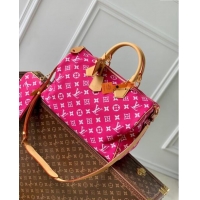 Trendy Design Louis Vuitton RUNWAY Speedy P9 Bandouliere 40 Bag in Soft Calfskin M11563 Dark Pink 2024