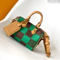 Well Crafted Louis Vuitton Speedy 18 Bandouliere Damier Pop in Damier Pop Coated Canvas N40534 Green 2024