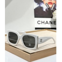 Famous Brand Chanel Sunglasses CH5435 White/Grey 2024