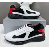 Hot Style Prada America's Cup Patent Rubber and Bike Fabric Sneakers White/Other 327153