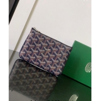 Shop Perfect Goyard Senat Mini Pouch 1061XS Navy Blue 2024