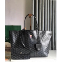 Shop Promotional Goyard Saint Louis PM Tote Bag 020184 Black 2024