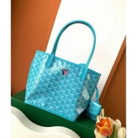 Pretty Style Goyard Anjou Mini Tote Bag 8003 Turquoise Blue 2024