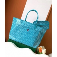 Good Quality Goyard Saint Louis Tote Bag PM 020184 Turquoise Blue 2024