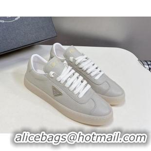 Hot Style Prada Downtown Nappa Leather Sneakers Grey 430076