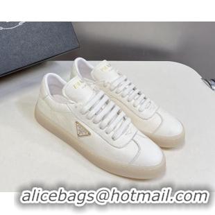 Purchase Prada Downtown Nappa Leather Sneakers White 430078