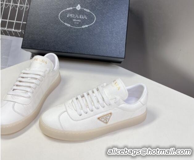 Purchase Prada Downtown Nappa Leather Sneakers White 430078