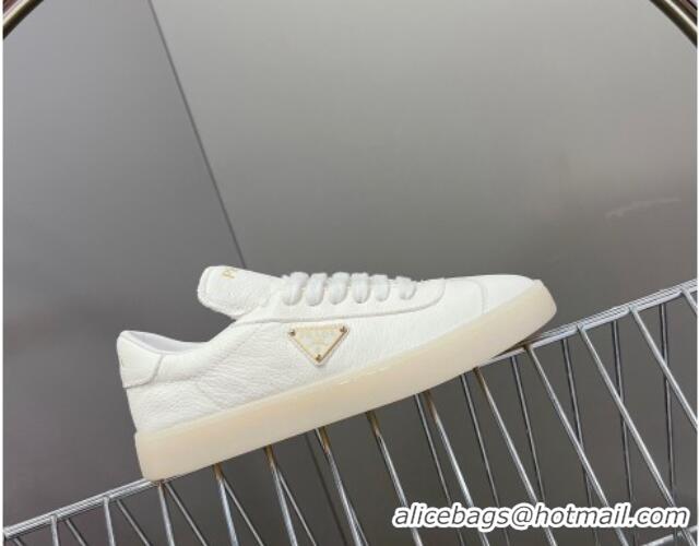 Purchase Prada Downtown Nappa Leather Sneakers White 430078