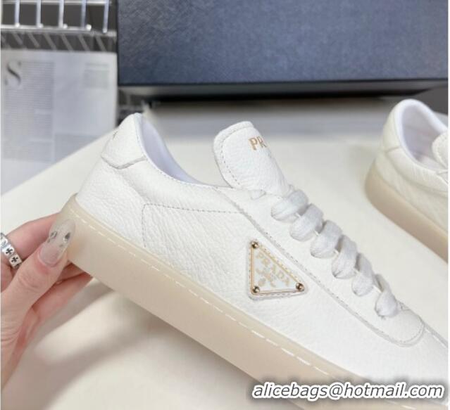 Purchase Prada Downtown Nappa Leather Sneakers White 430078