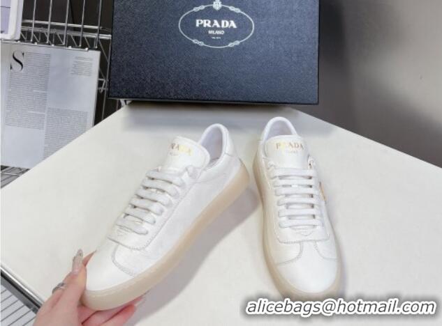 Purchase Prada Downtown Nappa Leather Sneakers White 430078